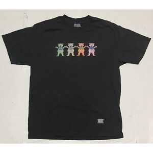Vintage Grizzly Dead Dancing Rainbow Bears Tee Shirt Size Large Grateful‎